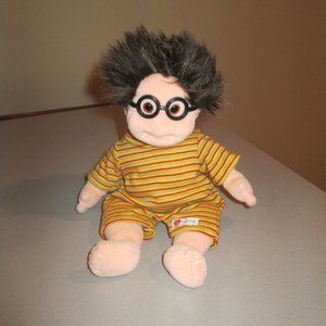 Vintage 1991 Ty The Beanie Kids Collection Specs Doll & Striped One Piece Outfit